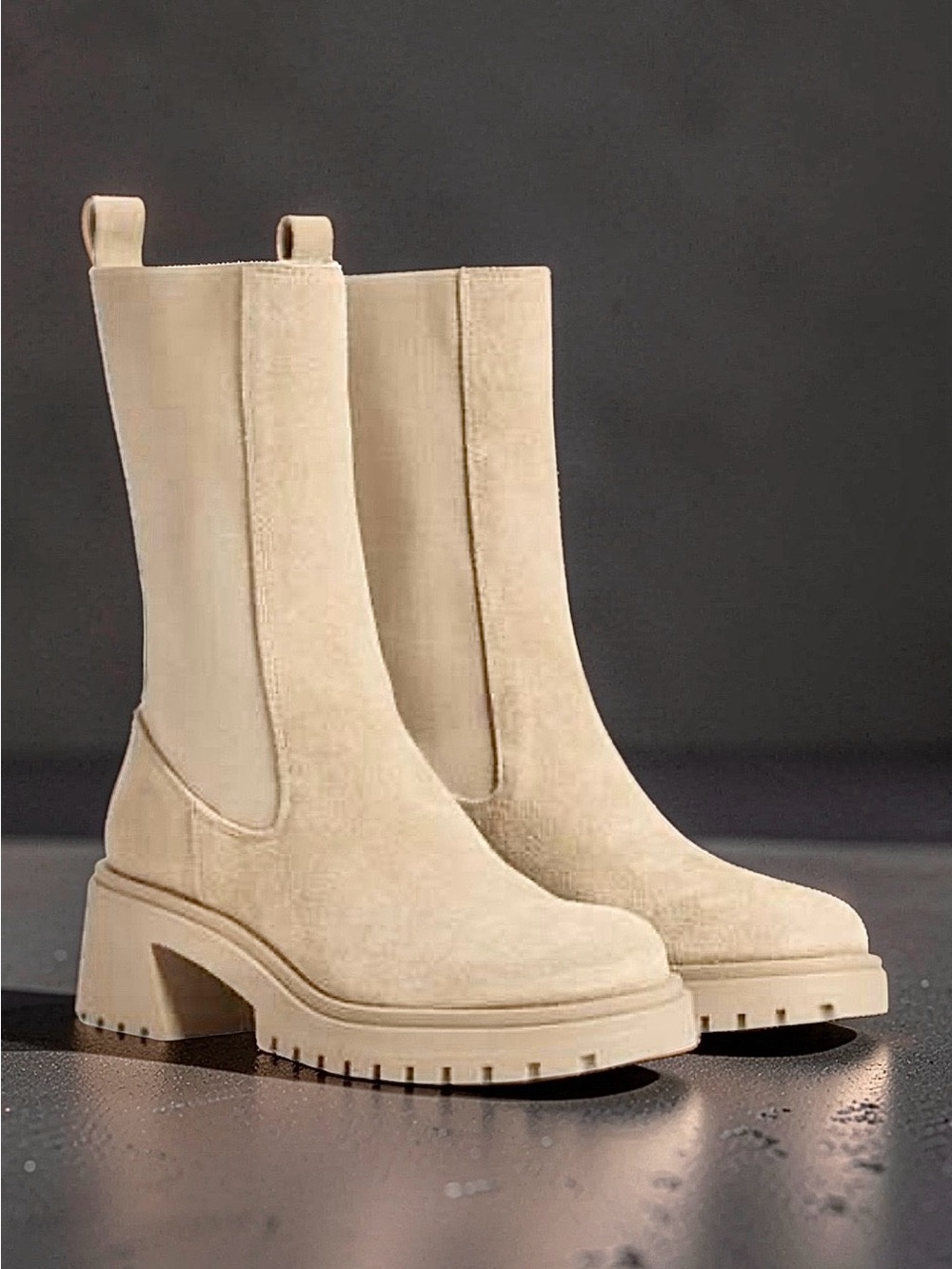 Steve Madden Hesitant Lug-Sole Chelsea Boot, Size 8